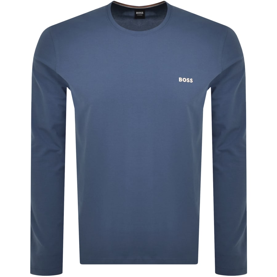 BOSS Mix And Match Long Sleeve T Shirt Blue